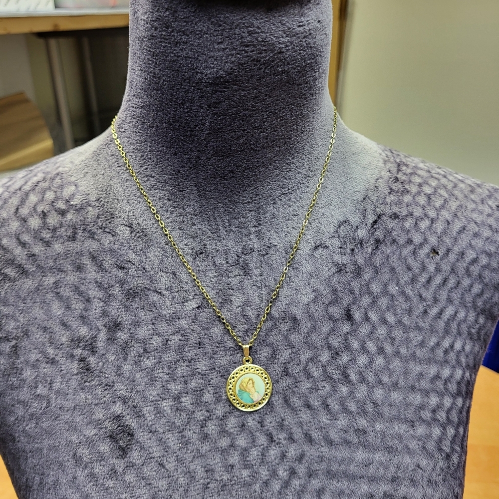 Mother With Her Child Pendant Necklace View 2